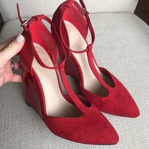 Red Wedge Heels